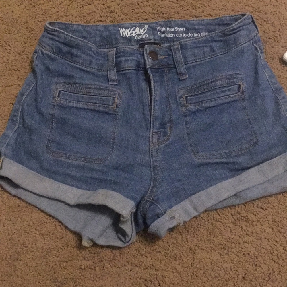 Mossimo high rise denim shorts 4/27